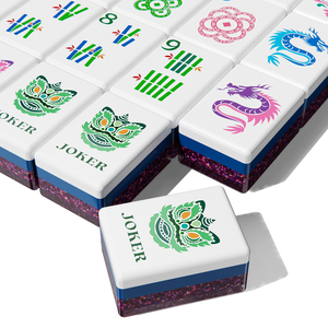 Fichas de Mahjong de Resina Acrílica con Diseño de Elefante, Duraderas, Logotipo Personalizado Aceptado, Diversión Familiar, Venta al Por Mayor - Product Image 5