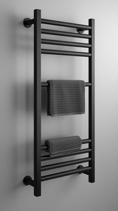 Premium Black <b>Towel</b> Rack Modern Bathroom Wall Mount Multi Rail <b>Towel</b> Holder for Hotel Home Stylish Black Metal Bathroom <b>Towel</b> - Product Image 2