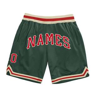 Pantalones Cortos Deportivos de Malla para Hombre, Diseño Nuevo, Cintura y Bajo con Rayas en Contraste, Letras y Nombre del Equipo Bordados Personalizados, Pantalones Cortos de Baloncesto - Product Image 5