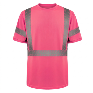 Camisetas Polo de Seguridad Reflectantes de Alta Visibilidad, Resistentes al Agua y de Secado Rápido, con Logotipo Personalizado al por Mayor y Servicio OEM para Ropa de Trabajo de Construcción - Product Image 4