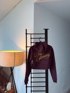 Sudadera con Capucha de Invierno para Mujer, Estilo Urbano, Vintage, Color Carbón, Mezcla de Algodón, ODM, con Logotipo Frontal - Product Image 2