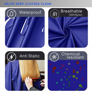 Capa de Peluquería RAMAFHH y MEDAX, Cómoda, Resistente al Agua, de Tela Pongee, para Uso Profesional en Salón - Product Image 6