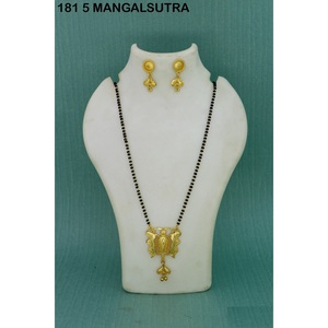 Vente en gros plaqué or formant pendentif long Mangalsutra usage quotidien finition or Mangalsutra mariage traditionnel Mangalsutra - Product Image 2