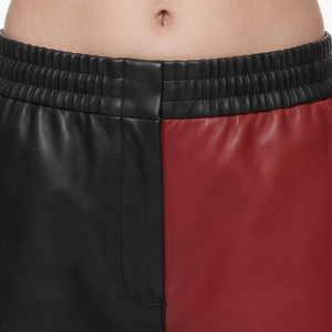 Female Elastic Waist Oversized <b>Leather</b> <b>Shorts</b> Women's Side Pockets Baggy <b>Leather</b> <b>Short</b> Girls 100% <b>Leather</b> Summer Oversize <b>Short</b> - Product Image 5