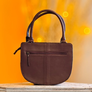 Bolso Tote de Cuero Genuino Venus Leathers, Ligero y Portátil, con Patrón de Letras y Decoración Floral, Cierre de Cremallera, para Mujer - Product Image 3