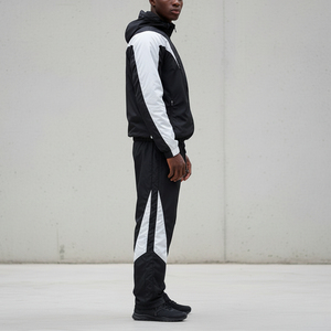 Fifth Gear International High Quality Windbreaker Tracksuit Quick Dry Eco-Friendly 100% Polyester Men's Athletic Apparel - Product Image 4