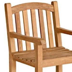 Sillón de Exterior con Estructura de Madera de Teca y Diseño Minimalista para Decoración del Hogar y Muebles de Jardín - Product Image 5