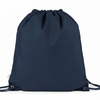 Sac à dos unisexe en polyester réutilisable avec cordon de serrage, grande taille, durable, léger, respirant, séchage rapide, écologique, pour le sport et la gym