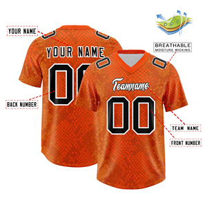 Wholesale Custom Football Jersey High Quality Polyester <b>Athletic</b> Uniform Personalized Sports Shirt Team Logo Number Print - Product Image 2