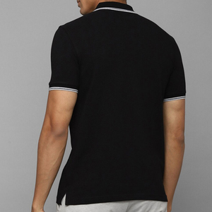 เสื้อโปโลชายคุณภาพสูง ผ้าฝ้าย 100% สองสี พิมพ์ลายโลโก้แบบ DTF ตามสั่ง แขนสั้น ระบายอากาศได้ดี เหมาะสำหรับใส่ลำลองในฤดูร้อน - Product Image 5