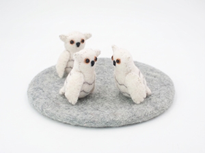Adorno Navideño de Búho de Fieltro de Lana Cosido a Mano |   Adorno Colgante para Árbol de Navidad con Forma de Animal del Bosque, 7 cm, Bonito Adorno Decorativo para Interiores, Hazlo Tú Mismo - Product Image 6