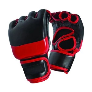 Guantes de MMA Blancos Premium de Cuero PU, Impermeables, con Correa de Muñeca Ajustable, Transpirables, Ligeros, Profesionales para Artes Marciales y Sparring - Product Image 3