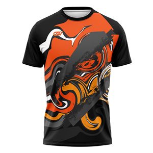 Vêtements de combat MMA sur mesure en gros, t-shirt de compression à manches courtes sublimé personnalisé à col rond pour le kickboxing avec short de Muay Thai - Product Image 2