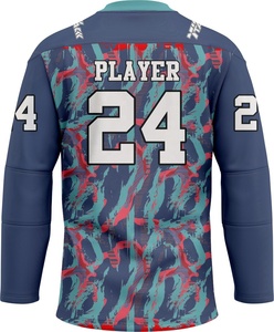 Maillots de hockey sur glace personnalisés sublimés respirants, cousus, pour adultes unisexes, qualité supérieure, vente en gros - Product Image 2