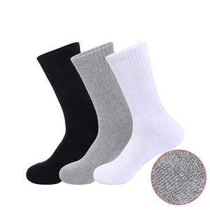 Customized Winter Warm Merino <b>Wool</b> Breathable Crew Sports Reinforced Heel Custom with Logo Thermal Football Men Sport <b>Socks</b> - Product Image 4