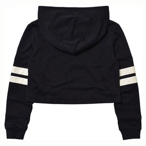Custom Women's 100% Cotton Crop Top Hoodie Casual Pullover Cropped Oversize Sweatshirt for Woman Terry Fabric - Product Image 2