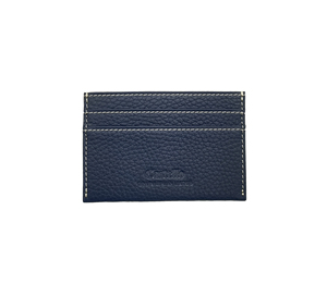 Best Seller Castello Italian Soft Leather Slim Card Case <b>Wallet</b> Open Polyester Unisex Red for Fuchsia Purple Navy Teal Light - Product Image 5