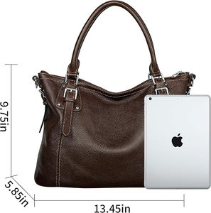 Sac pour femme en cuir véritable, prix abordable, élégant, pour les voyages décontractés, le bureau et le shopping - Product Image 6