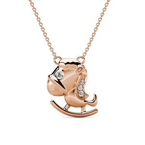 Ciondolo <span class=keywords><strong>a</strong></span> Forma di Unicorno Cavalcabile con Cristalli Swarovski, Gioiello Daisini per Bambine - Product Image 5