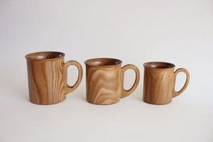 Mug de camping en bois nordique, tasse de randonnée, tasse de survie en plein air, mug de pique-nique avec poignée - Écologique pour un usage domestique - Product Image 3