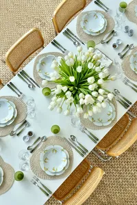 Trending Modern Stainless Steel <b>Flatware</b> <b>Set</b> with Customizable Luxury Green Handle for Wedding/Party Use and Stylish Dining - Product Image 2