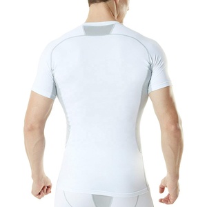 Camisetas de Gimnasio Dry Fit, Camiseta Deportiva de Alta Elasticidad para Exteriores, Camiseta Deportiva para Hombre, Camiseta Deportiva Lisa para Correr, Venta al por Mayor - Product Image 5