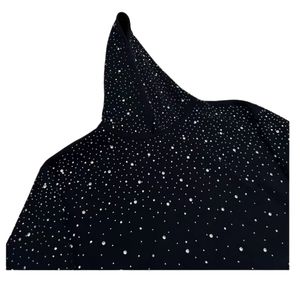 Sudadera con capucha de algodón personalizada con pedrería para hombre, corte holgado, gruesa, de invierno, estilo urbano, forro de punto, sudadera brillante OEM ODM - Product Image 5