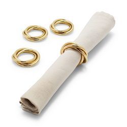 Geometric Brass <b>Napkin</b> <b>Rings</b> For Events Hotels Restaurant Modern Design Metal <b>Napkin</b> Holder For Classic Home Dining Decoration - Product Image 2