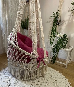 Columpio de macramé, silla columpio de macramé, columpio personalizado, columpio redondo de macramé, regalo de inauguración de casa - Product Image 4