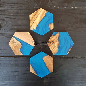 Designer Resin <b>Coaster</b> Set Premium Decorative <b>Drink</b> <b>Coasters</b> for Home Tradebyd - Product Image 5