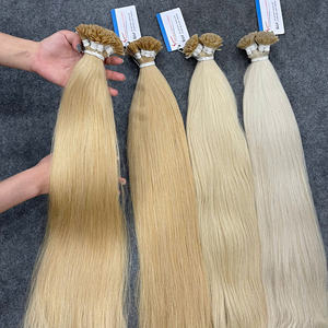 Extensiones de Cabello Humano con Punta Plana Más Vendidas, de Alta Calidad, con Queratina, Sedosas y Brillantes, Sin Enredos, Sin Caída, Cutícula Completamente Alineada - Product Image 2