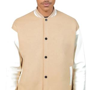 แจ็คเก็ตหนัง2025บอมเบอร์สำหรับผู้ชายแจ็คเก็ตขนแกะสไตล์เท่ออกแบบได้ตามต้องการฤดูหนาว - Product Image 6