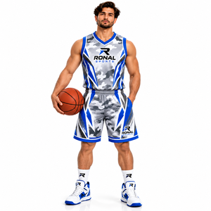 Uniforme de Baloncesto sin Mangas de Tela de Malla Transpirable Reversible de Spandex/Poliéster, Jersey Personalizado con Logotipo del Equipo, Verano, Adultos, Unisex - Product Image 3