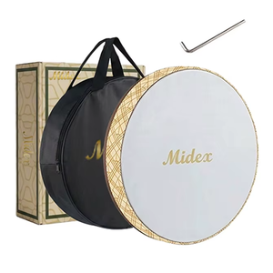 Tambour à main en papier huilé Midex BR-510, instrument de percussion chinois de luxe, mini tambour à main en plastique ABS double couche, fait main, le plus vendu - Product Image 2