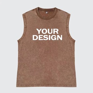 Camiseta sin Mangas Vintage Negra para Hombre y Mujer, 100% Algodón, Estilo Hip Hop Punk, con Estampado Personalizado - Product Image 3