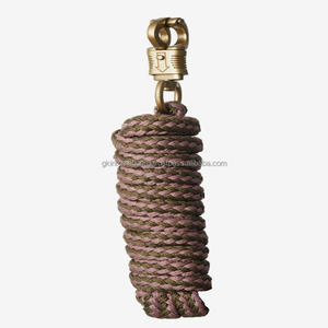 Cuerda de plomo de caballo polivinílico de algodón con cuerda de plomo de gancho de presión de latón o níquel para caballos - Product Image 1