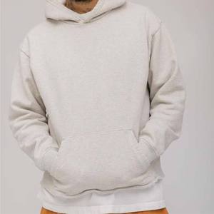 เสื้อฮู้ดผู้ชายสีพื้นทรงโอเวอร์ไซส์ ผ้าฝ้ายถักเฟรนช์เทอร์รี่ 100% สวมใส่สบาย - Product Image 1