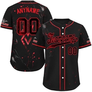 Performance Baseball Jersey Sublimated <b>Athletic</b> Wear with Sweat Management and Modern Team Style - Product Image 1