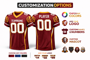 Camisetas de Fútbol Americano para Escuelas Secundarias, Personalizadas para Clubes Deportivos, Unisex, Tallas Grandes, Manga Corta para Invierno/Verano, con Nombre del Jugador - Product Image 2