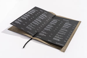 Porta Menús de Cuero de Lujo para Restaurante, Cafetería, Hotel, Libro de Menús Hecho a Mano, Calidad Premium LMC-0079 - Product Image 3