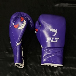 Guantes de Boxeo Rojos Personalizados con Diseño de Ojos de Dibujos Animados, Guantes Profesionales de Boxeo y Muay Thai, Guantes de Competición de Kickboxing - Product Image 5
