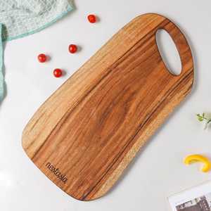 Planche à fromage multifonctionnelle en bois d'acacia naturel, collection artisanale, bloc de découpe rustique et durable - Product Image 6
