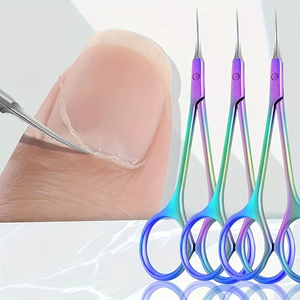 NEW Stainless Steel <b>Cuticle</b> <b>Scissors</b> Art Clippers Russian Nail Dead Skin Remover for Nails Curved Tool Durable Manicure <b>Scissors</b> - Product Image 2