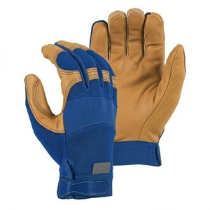 Gants de travail utilitaires personnalisables, paume en cuir synthétique, dos respirant en Spandex, gants de sécurité, tendance du marché américain et européen - Product Image 6