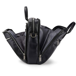 Adjustable Strap Durable Stitching <b>Men</b> Women Laptop <b>bags</b> Multipurpose Essential Pockets Genuine Leather Versatile Usage <b>Bag</b> - Product Image 3