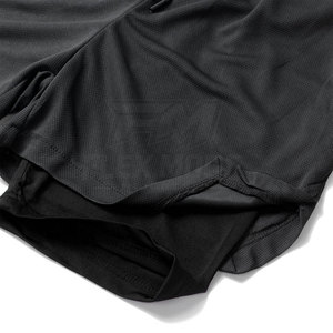 Premium Solid Casual <b>Mid</b> Knitted Breathable Quick Dry Dual <b>Layer</b> Compression Men Gym Shorts Anti Friction Workout Gear High - Product Image 4