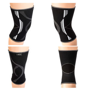 U-BEST Genouillère de compression élastique en nylon respirant tricoté, protection du genou, fermeture à enfiler pour le cyclisme, la course et les sports - Product Image 6
