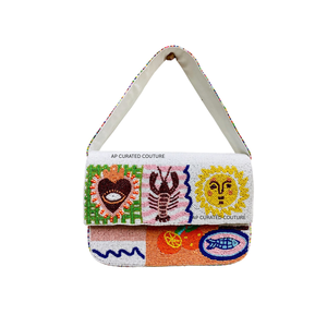 Sac à bandoulière perlé fait main, design planète spatiale brodé à la main, dernier sac bohème tendance, sacs personnalisés - Product Image 4