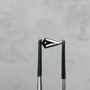 Diamant de laboratoire noir 0,55 CT, 9,61 x 4,81 mm, taille Kite, diamant de laboratoire cultivé, diamant de laboratoire de couleur fantaisie pour bague de fiançailles - Product Image 4