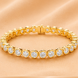 Pulsera de Plata 14K con Diseño de Racimo de Diamantes Celestial Harmony para Mujer, Joyería Fina de Lujo, Regalo - Product Image 5